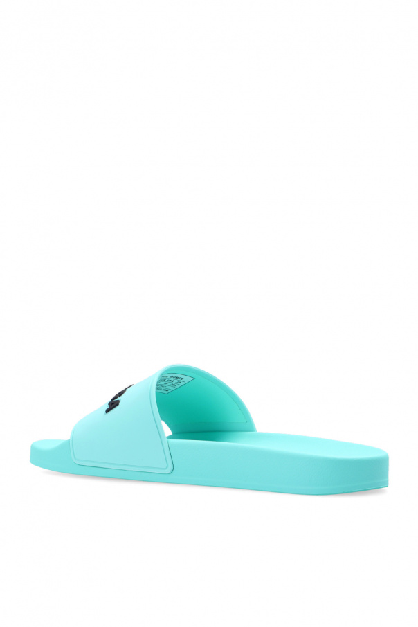 Light blue Pool slides with logo Balenciaga Vitkac France